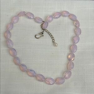 Elegant Pink Beaded Necklace